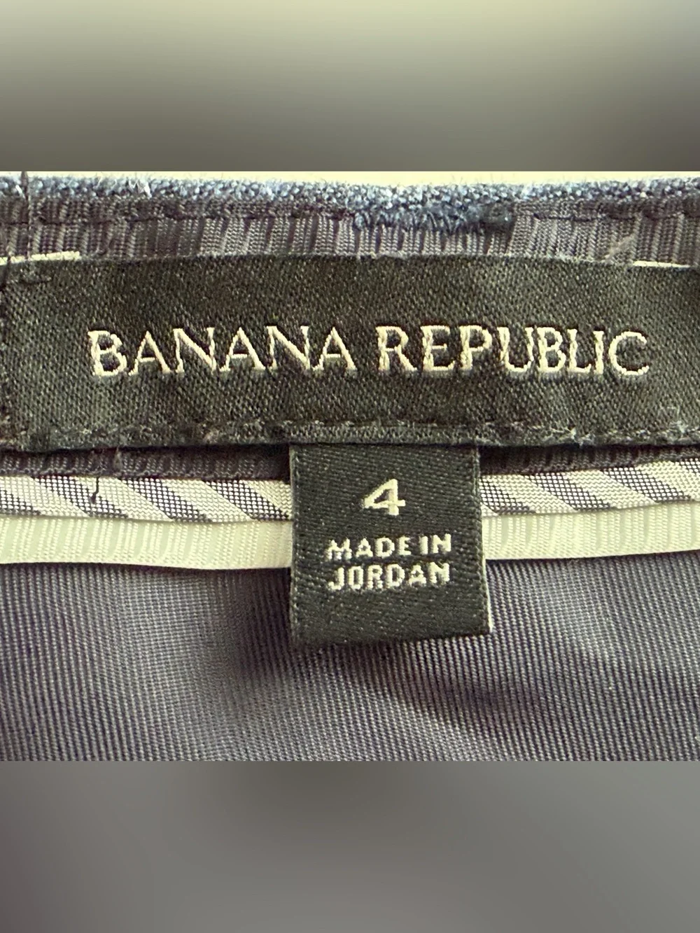 Banana Republic Navy Pinstripe Linen Dress Pants